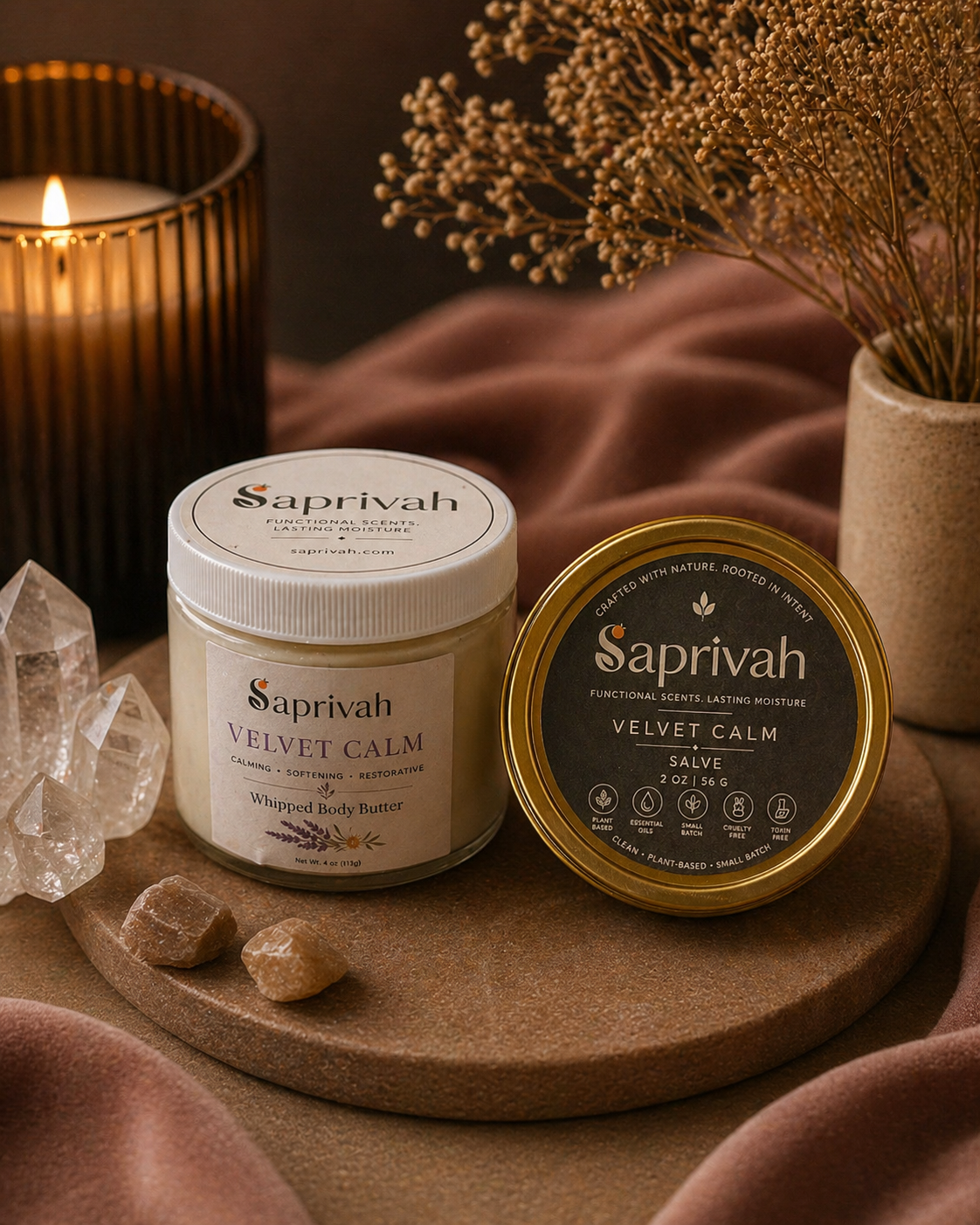 Velvet Calm | Handcrafted Skincare for dry skin| Saprivah