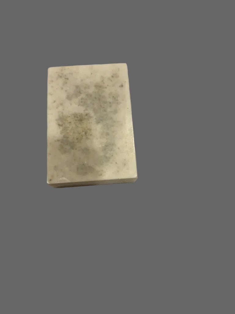 Rectangular soap with green marble