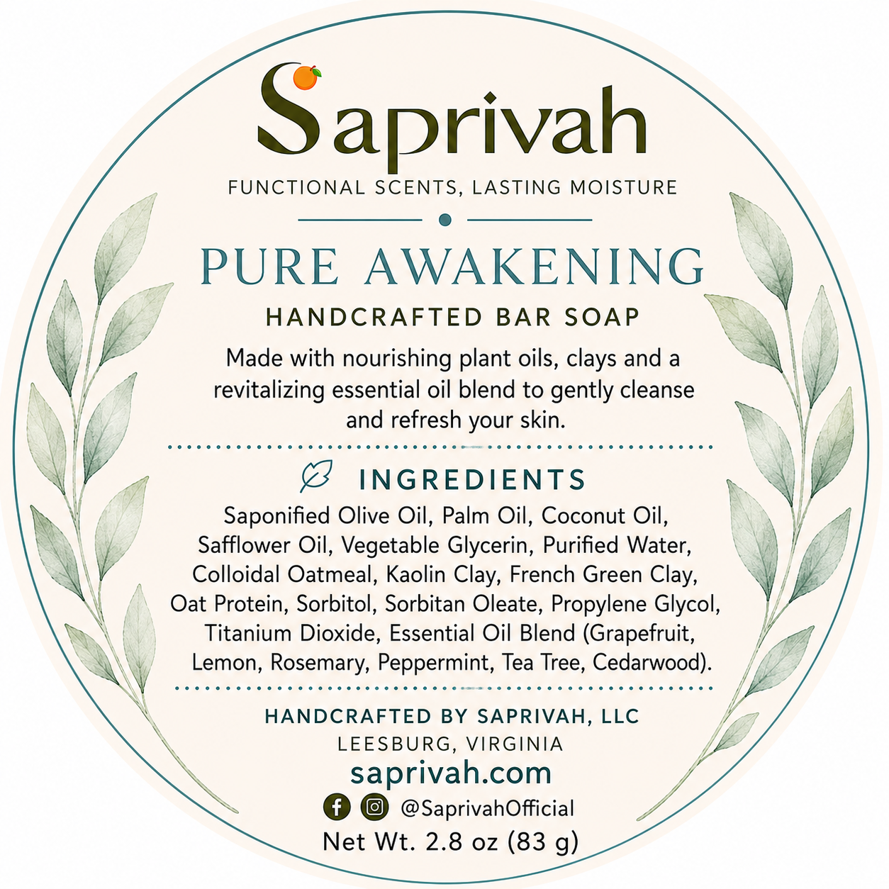 Pure Awakening Soap | Saprivah
