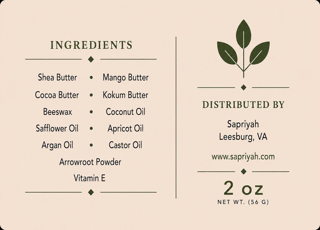 Body Butter for Dry Skin | Natural Moisturizer
