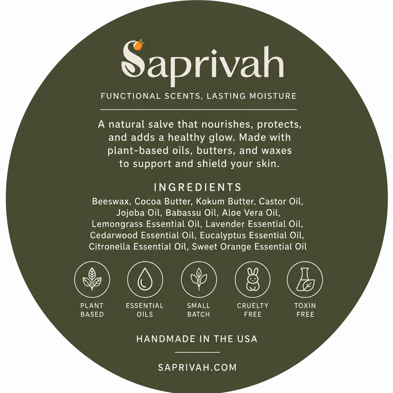 Nourishing Skin Salve for Dry, Cracked & Irritated Skin | Saprivah
