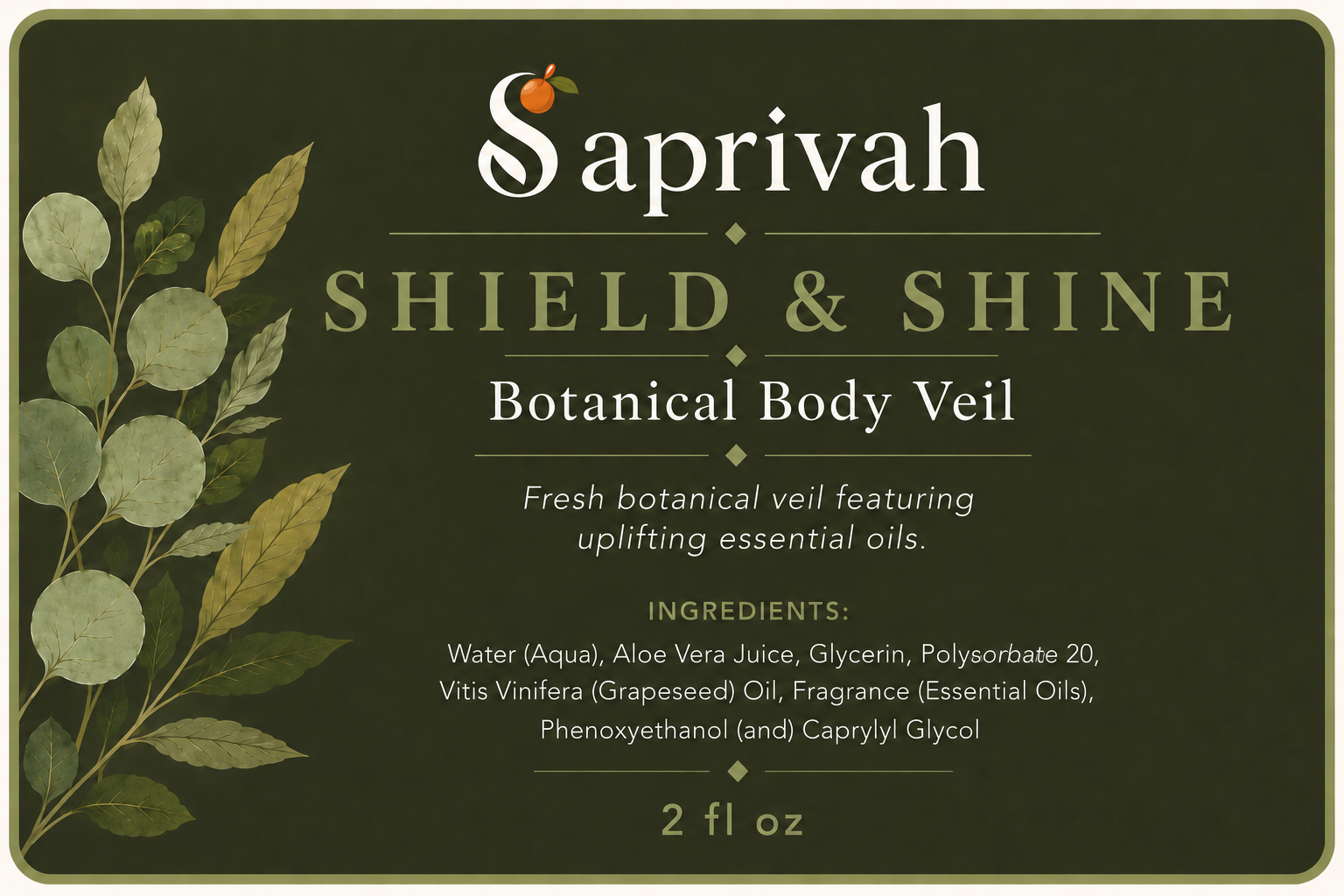Body Veil – Botanical Moisture Mist for skin and hair | Saprivah