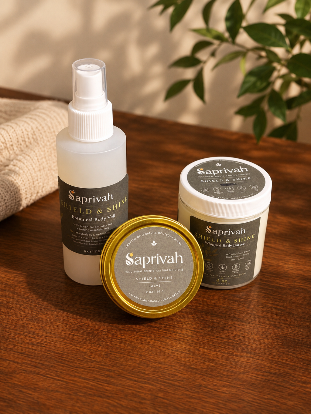 Summer Ready Deluxe Set | Shield & Shine | Handcrafted Skincare for dry skin| Saprivah