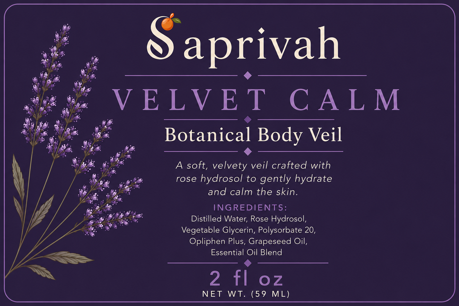Hydrating Body Veil for skin and hair | Saprivah